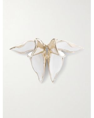 Erdem Flower-Tone And Enamel Brooch - Natural