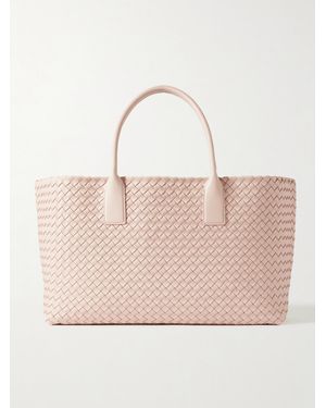 Bottega Veneta Cabat Medium Intrecciato Leather Tote - Natural