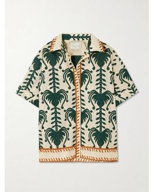 Johanna Ortiz Salty Promises Printed Cotton Shirt - Green