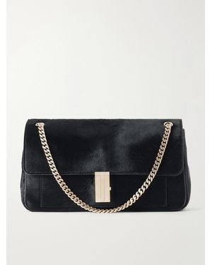 Tom Ford T-Embellished Calf Hair Shoulder Bag - Black