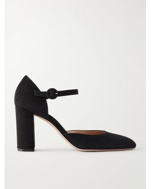 Gianvito Rossi 85 Suede Pumps - Black