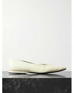 Loulou de Saison Barsi Leather Ballet Flats - Natural