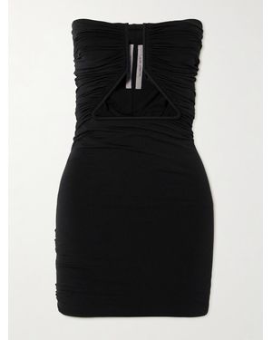 Rick Owens Minikleid Aus Stretch-Jersey Mit Cut-Out - Schwarz