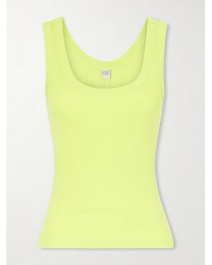 Flore Flore Hillie Organic Cotton-Jersey Tank Top - Yellow