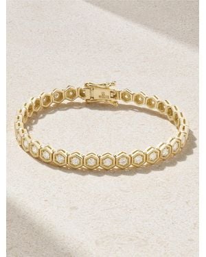 KOLOURS JEWELRY Hexagon Xxlarge Tennisarmband Aus 18 Karat Mit Diamanten - Natur