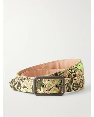 Dries Van Noten Jacquard Belt - Natural