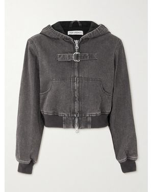 Our Legacy Cropped Hooded Denim Jacket - Grey
