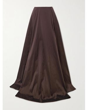 BERNADETTE Kennedy Taffeta Maxi Skirt - Braun