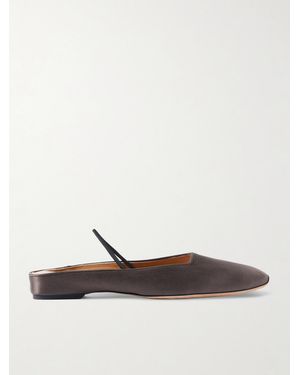 Calvin Klein Kate Slingback-Schuhe Aus Satin - Weiß