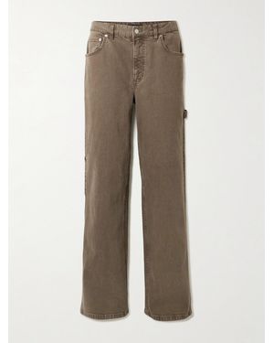 Tibi Mid-Rise Tapered Jeans - Natural