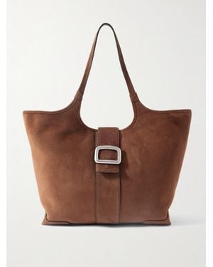 Roger Vivier Grand Vivier Suede Tote - Brown