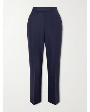 Maria McManus Wool-Blend Tapered Trousers - Blue
