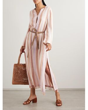 【Zimmermann】Everley belted fringed striped cotton robe Zimmermann EVERLEY ROBE | REVERSIBLE