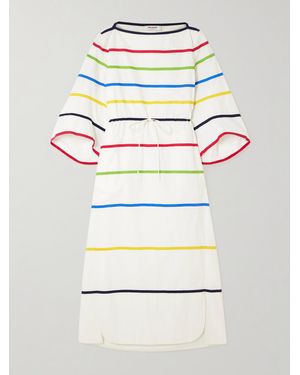 Rosie Assoulin Ribbon Midikleid Aus Baumwollpopeline Mit Ripsbandbesätzen - Grau