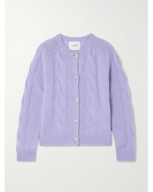Lisa Yang Gwyneth Cardigan Aus Kaschmir - Lila