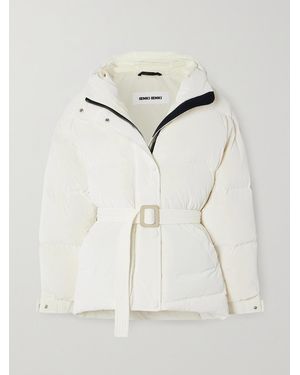 Ienki Ienki Michlin Hooded Belted Quilted Shell Down Jacket - Natural
