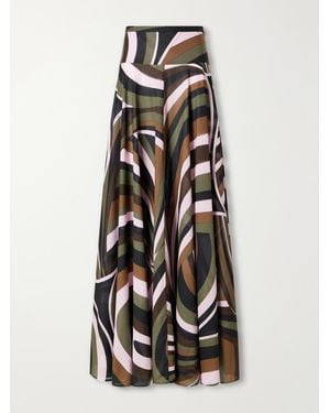 PUCCI Printed Cotton-Muslin Maxi Skirt - White