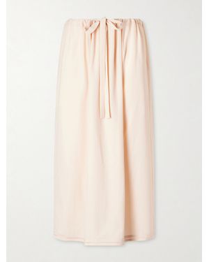 TOTEME Silk Midi Skirt - Natural