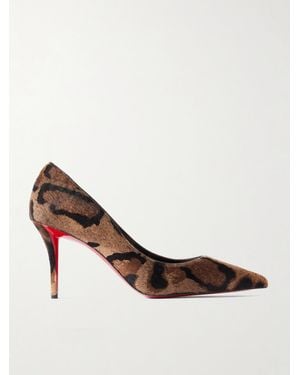 Christian Louboutin Miss Z 80 Leopard-Print Calf Hair Pumps - Multicolor