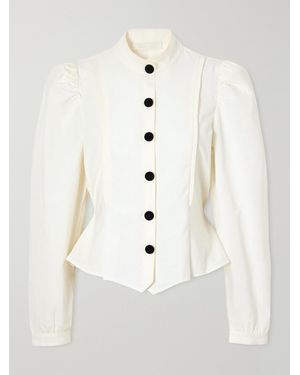 D'Estree Luchita Cotton-Poplin Blouse - Natural