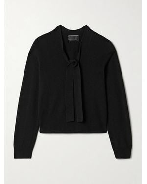 Nili Lotan Pull En Cachemire À Col Noué Genesis - Noir