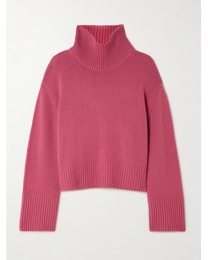 Lisa Yang Fleur Cashmere Turtleneck Jumper - Pink