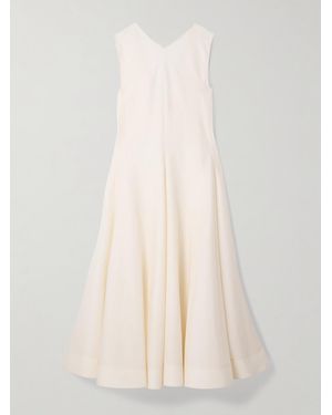 KHAITE Mellie Silk-Blend Organza Midi Dress - Natural