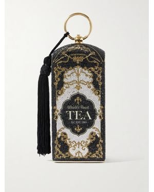 Judith Leiber Tea Crystal-Embellished-Tone Clutch - Black