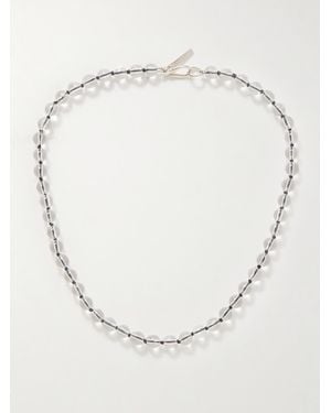 Sophie Buhai Tiny Kette Mit Details Aus Silber Und Quarzen - Natur
