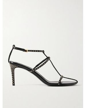 KHAITE Cage Sandalen Aus Glanzleder Mit Nieten - Weiß