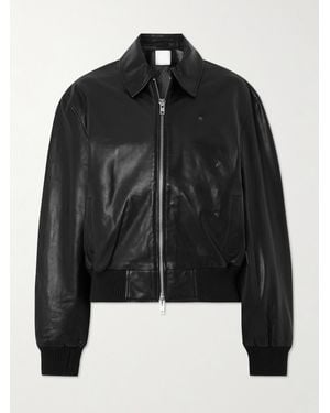 Christopher Esber Embellished Leather Bomber Jacket - Black