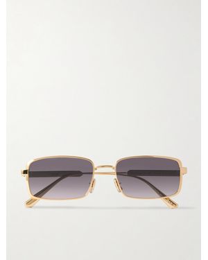 Dior Diorcannage S2U Rectangular-Frame-Tone Sunglasses - Metallic