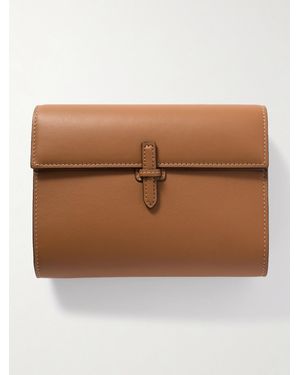Hunting Season Clutch Aus Leder - Braun