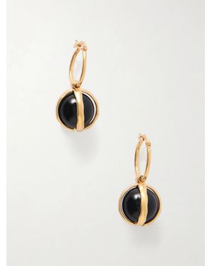 Jil Sander Tone Onyx Earrings - White