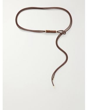 Kallmeyer Lowell Embellished Leather Belt - Natural