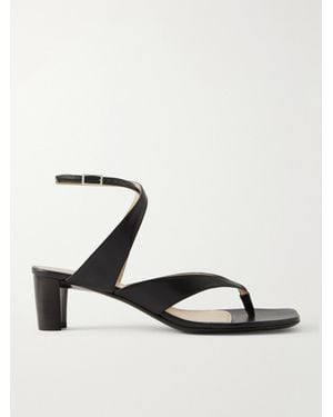 Lemaire Tong Leather Sandals - Black