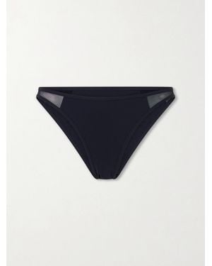 Kiki de Montparnasse Peep Show Mesh Bikini Bottom - Blue