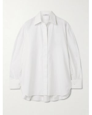 Givenchy Embroidered Cotton-Poplin Shirt - White