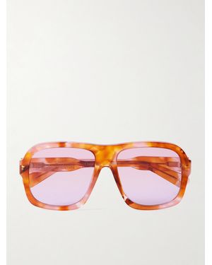 Chloé Gayia Aviator-Style Tortoiseshell Acetate Sunglasses - Orange