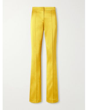Ilkyaz Ozel Lenny Satin Trousers - Yellow