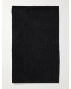 Johnstons of Elgin Ribbed Cashmere Snood - Noir