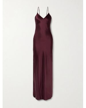Nili Lotan Cami Silk-Satin Gown - Purple