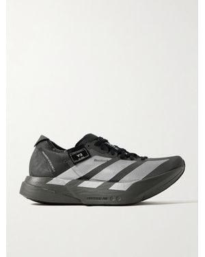 adidas Originals Y-3 Adizero Adios Pro 4 Rubber-Trimmed Ripstop Sneakers - Black