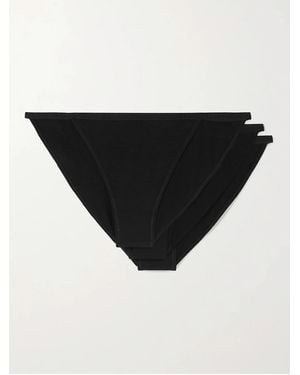 CDLP Net Sustain Set Of Three Tencel Lyocell-Blend Briefs - Black