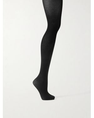 Wolford Strumpfhose Aus Rippstrick - Schwarz