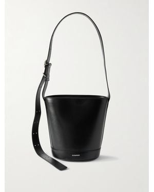 Jil Sander Cannolo Bucket Bag - White