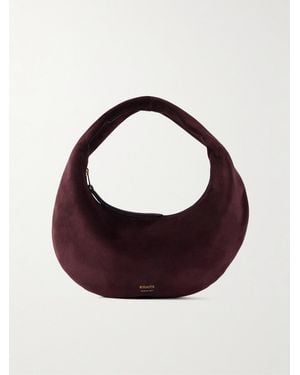 KHAITE Olivia Mini Suede Shoulder Bag - Red