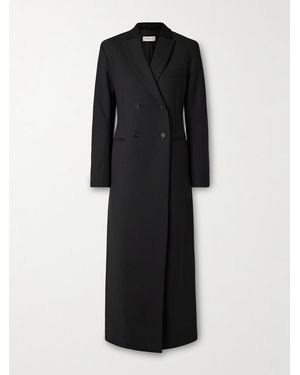 Kallmeyer Palmer Double-Breasted Wool-Blend Twill Coat - Black