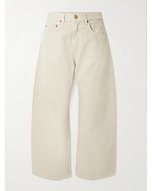 B Sides Floppy Mid-Rise Wide-Leg Jeans - Natural