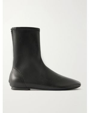 A.Emery Sutherland Stretch-Leather Ankle Boots - Black